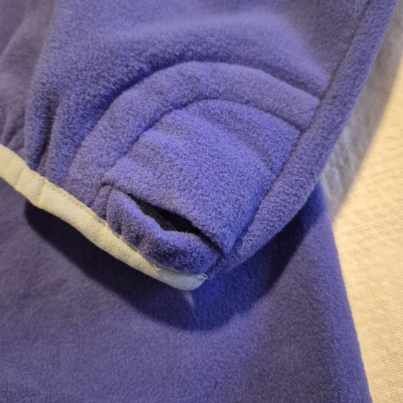 Athleta girls size Large or 12 periwinkle blue Fleece Pullover NWOT - Picture 7 of 8
